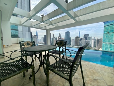 Triplex with private sky pool fronting the world acclaimed KLCC Park