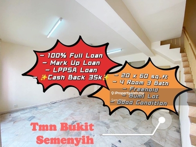 100% Full Loan, 20x65sf, 4 Room 3 Bath, Basic Unit