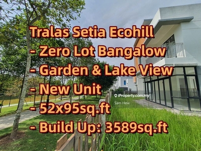 2 Story Zero Lot Bangalow Tralas Setia Ecohill, New Unit