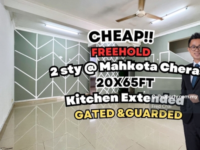 C H E A P 2 sty house extended kitchen @ Mahkota Cheras gated & guard