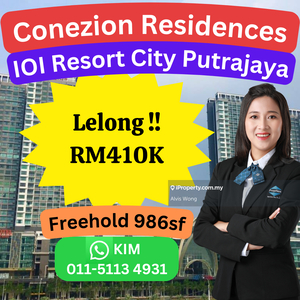 Cheap Rm160k Conezion Residences @ Ioi Resort City Putrajaya