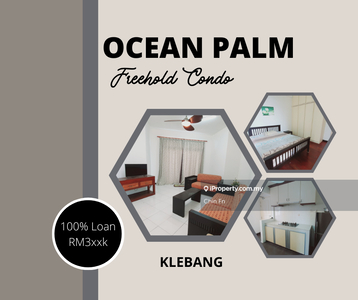 Freehold Full Loan 100% Relax Enjoy Life Ocean Palm Condo Klebang