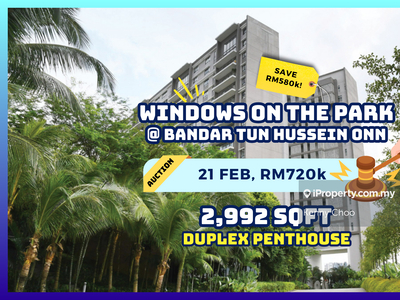 Bank Auction Save Rm580k Windows On The Park @ Bdr Tun Hussein Onn