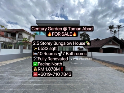 Century Garden @ Taman Abad 2.5 Storey Bungalow House Renovated Sale