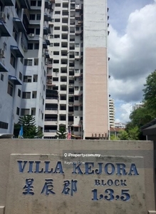 Freehold Villa Kejora Flat 500sf 2-rooms 1-Car Park Nr.Arena Spice