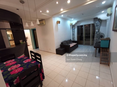 Low floor fully furnished apartment with condo facilities for sale