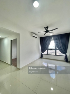 Near MRT & LRT 3r2b Partly Furnished Condo KL South Cheras Open View