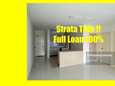 Strata Title / Full Loan 100% / Apartment / Damansara