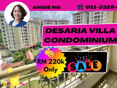 Desaria Villa Puchong South Selangor @ Desaria Villa Condominium for Sale