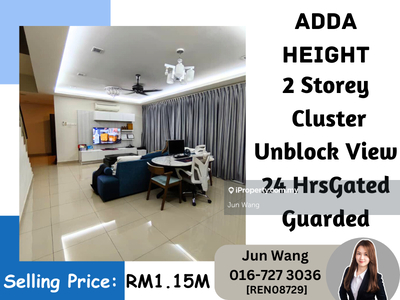 Adda Height, 2 Storey Cluster 34x70, Unblock View, 24 Hrs Gated Guard