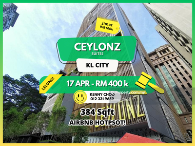 Bank Auction Save Rm100k Ceylonz Suite @ Bukit Ceylon KL Tower