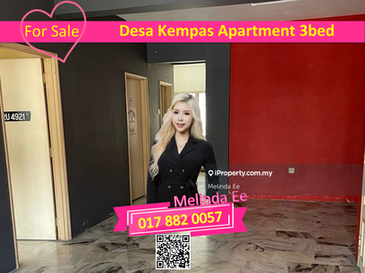 Desa Kempas Medium Cost Apartment Beautiful 3bed Rm500 Can Buy