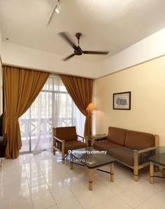 Fully furnished town area costa mahkota unit for rent !! garden view