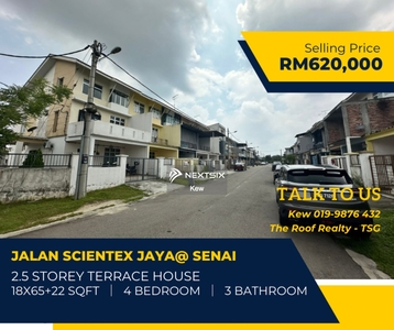 Jalan Scientex Jaya @ Senai 2.5 Storey House / Corner Lot / Low Price