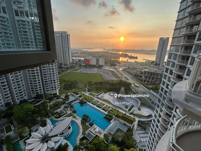 Marina and pool view condominium