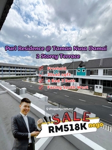 Puri Residence Taman Nusa Damai Double Storey Terrace House
