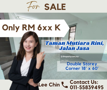 Taman mutiara rini jalan jasa double storey corner lot for sale