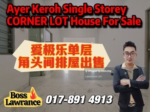 Ayer Keroh Single Storey Corner Lot House For Sale near Pantai Hospita