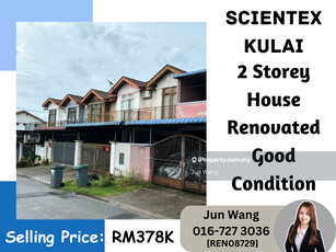 Scientex Kulai, 2 Storey House, Renovated, Good Condition, New Paint