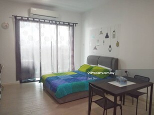 Studio with balcony fully furnished for rent