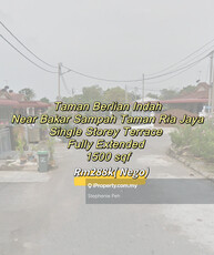 Taman Berlian Indah 1 St Terrace Bakar Sampah Tmn Ria Jaya Seruling