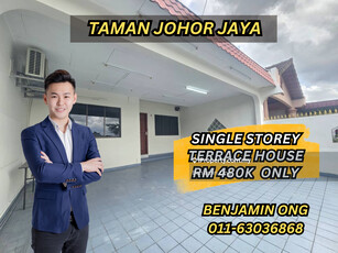 Taman Johor Jaya @ Unblock View Single Storey Terrace House