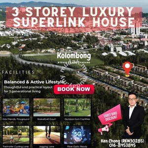 Banyan Villa| Kolombong| 3 Storey Luxury Super Link House|Family|Early
