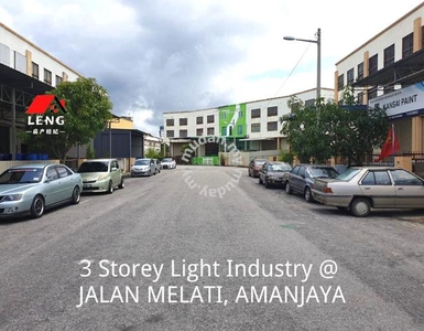 END LOT 3 Storey Light Industry JALAN MELATI near C-Mart Amanjaya