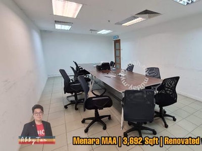 For RENT | Menara MAA | Corporate Office | Centralize Air-Cond | KK
