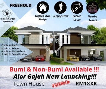 FREEHOLD New TownHouse Semi-D Alor Gajah Machap Gated [FULL LOAN]