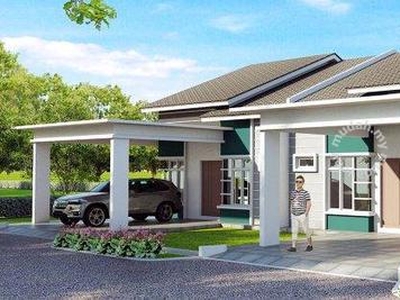 FREEHOLD Single Storey Semi-D Terrace Rembia Alor Gajah Corner House