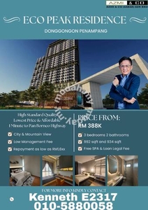 Ecopeak new Condominium Kondo Baru Penampang Donggongon Jual sale