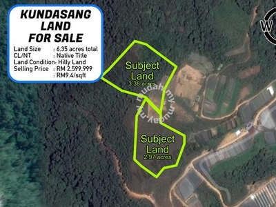 Kundasang Land for SALE I NT Agriculture I Road Access