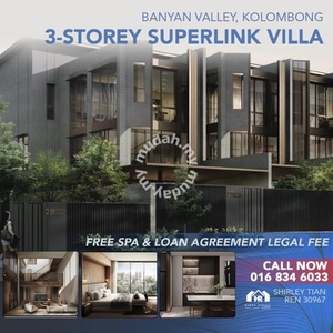 New | Superlink Villa | 3 storey | Kolombong | KK | Banyan Valley