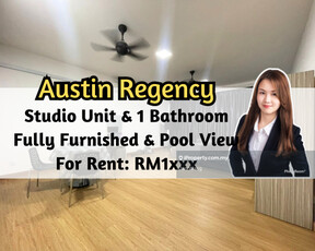 Austin Regency @ Mount Austin, Studio Unit, Fully Furnished, Pool View