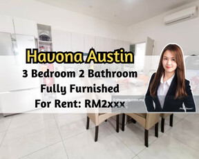 Havona Austin, 3 Bedroom 2 Bathroom, Fully Furnished, 2 Car Park Lot