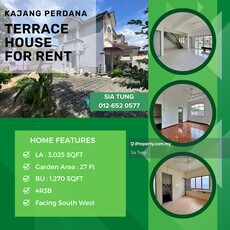 Kajang Perdana Corner Terrace House For Rent - Very Cheap