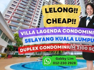 Lelong Super Cheap Duplex Condominium @ Villa Lagenda Selayang KL