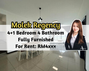 Molek Regency, 4 plus 1 Bedroom, Fully Furnish, 2 Car Park, Mid Floor