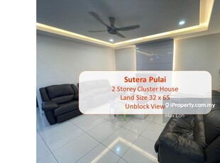 Sutera Pulai, 2 Storery Cluster House, Unblock View