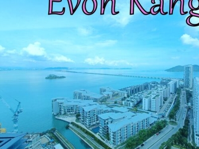 Worth Waterside Residence Jelutong 1076SF Fully Furnished Seaview Unit