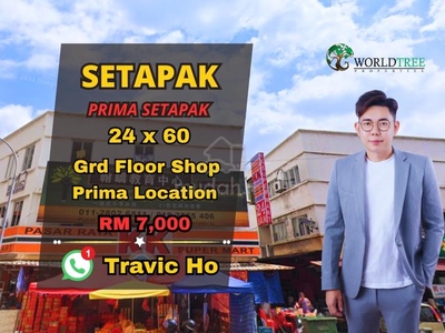 Ground floor Shop Setpak , Danau Kota , Genting Klang , Wangsa Maju