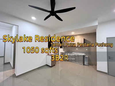 Skylake Residence 1050 sqfts 3b2r, Easy access to Putrajaya highway