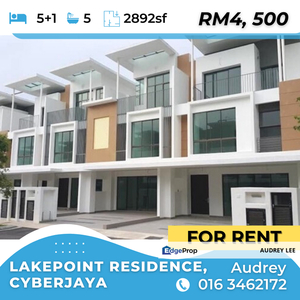 Partly furnished 3 storey house for rent!