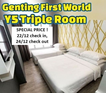 *22/12 & 23/12* First World Hotel Y5 Triple room Christmas Holiday