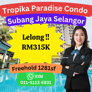 Cheap Rm135k Tropika Paradise Condominium @ Subang Jaya