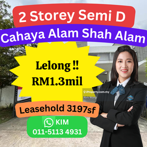Cheap Rm200k 2 Storey Semi D House Cahaya Alam @ Shah Alam