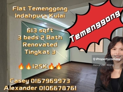 Flat Temenggong 3 Bedrooms 3rd Floor For Sale Fully Renovated