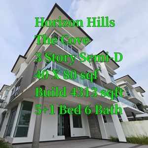 Horizon Hills 3 Storey Semi-D for Sales
