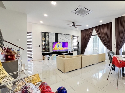 Super cheap fully furnished newly completed double storey Semi D in Semanja for sale